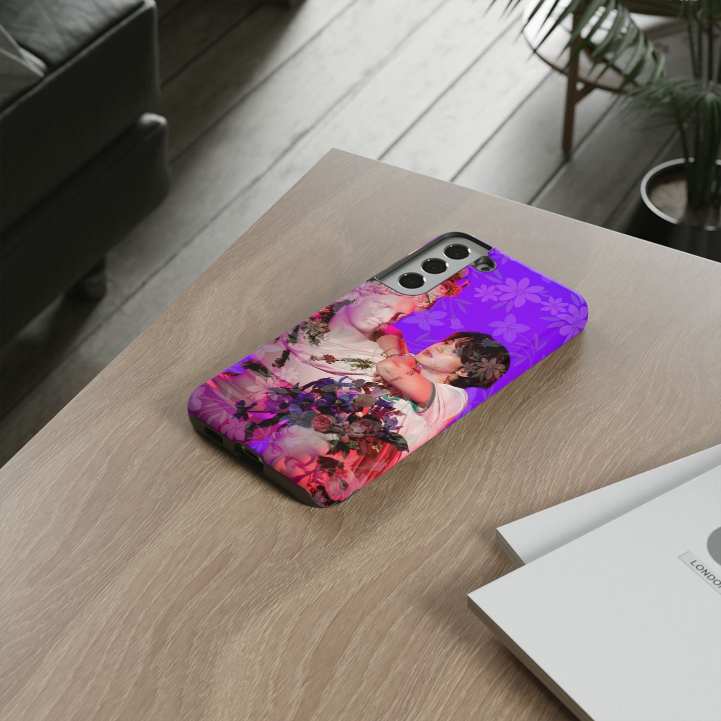 Park Jimin Phone Case — Retro Floral Phone Cover