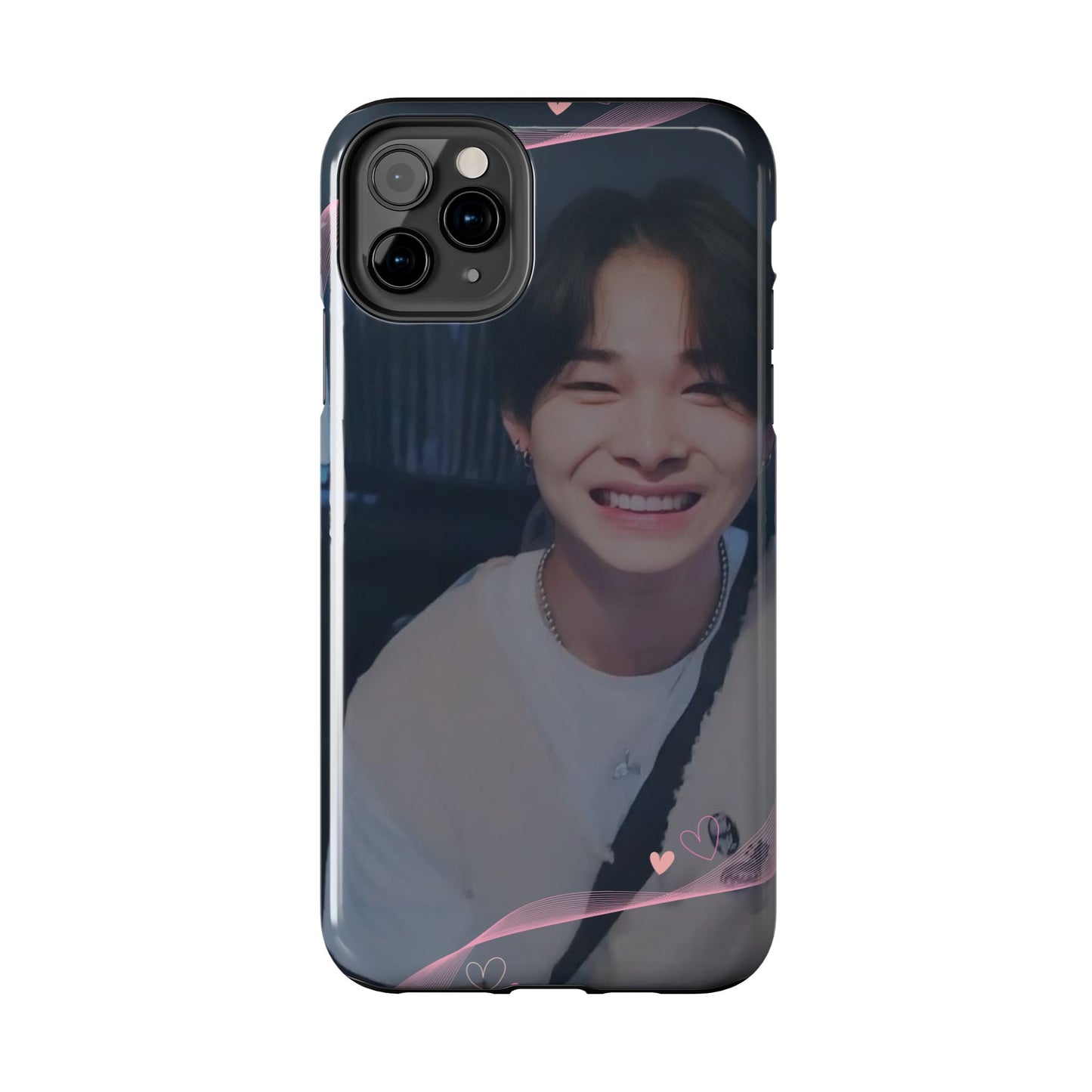 Customizable Phone Case, Cute Phone Cover, Gifts for Teens, Personalized Accessories, Trendy Phone Protection, Heart Design