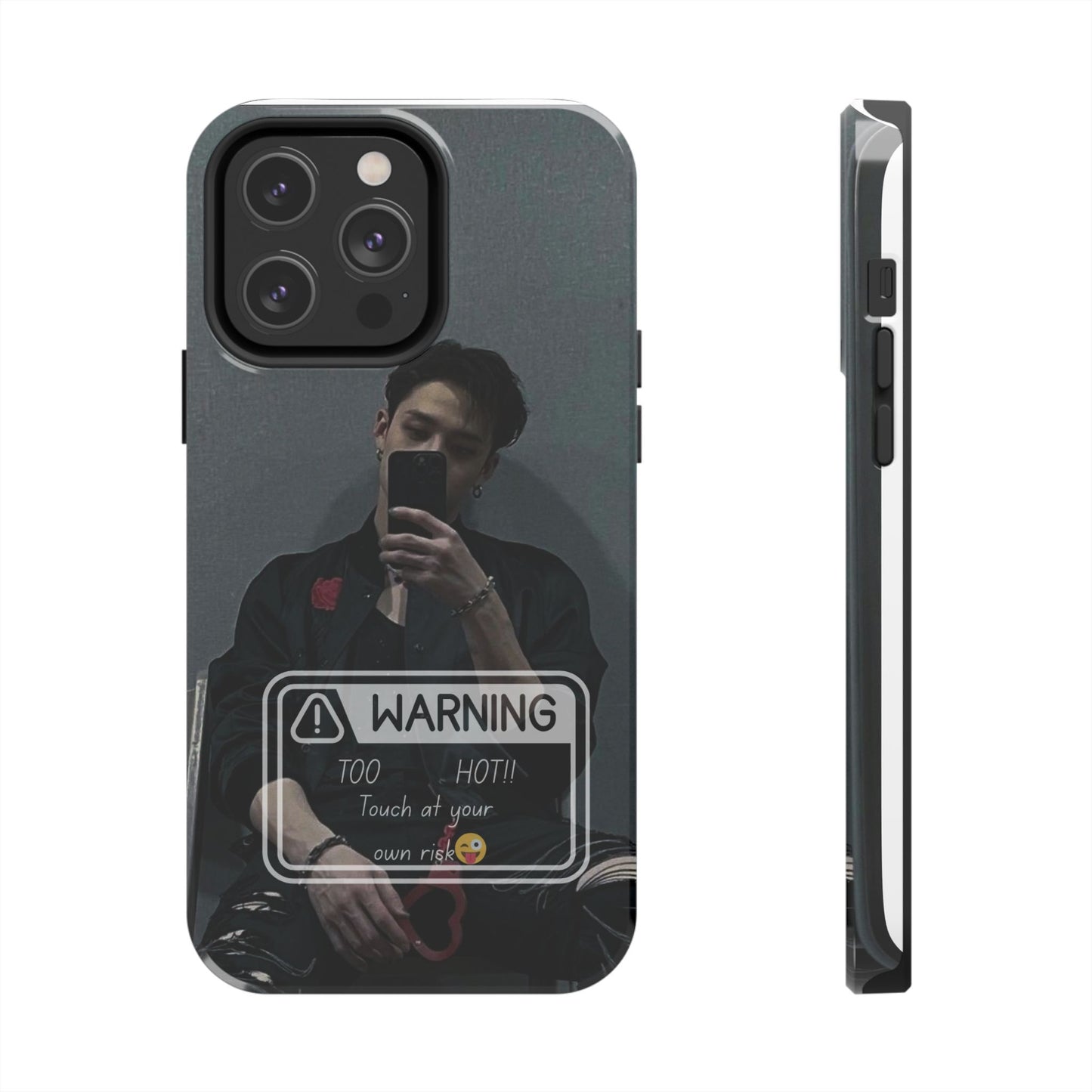 Warning: Bang Chan Tough Phone Case — Protective Slim Cover