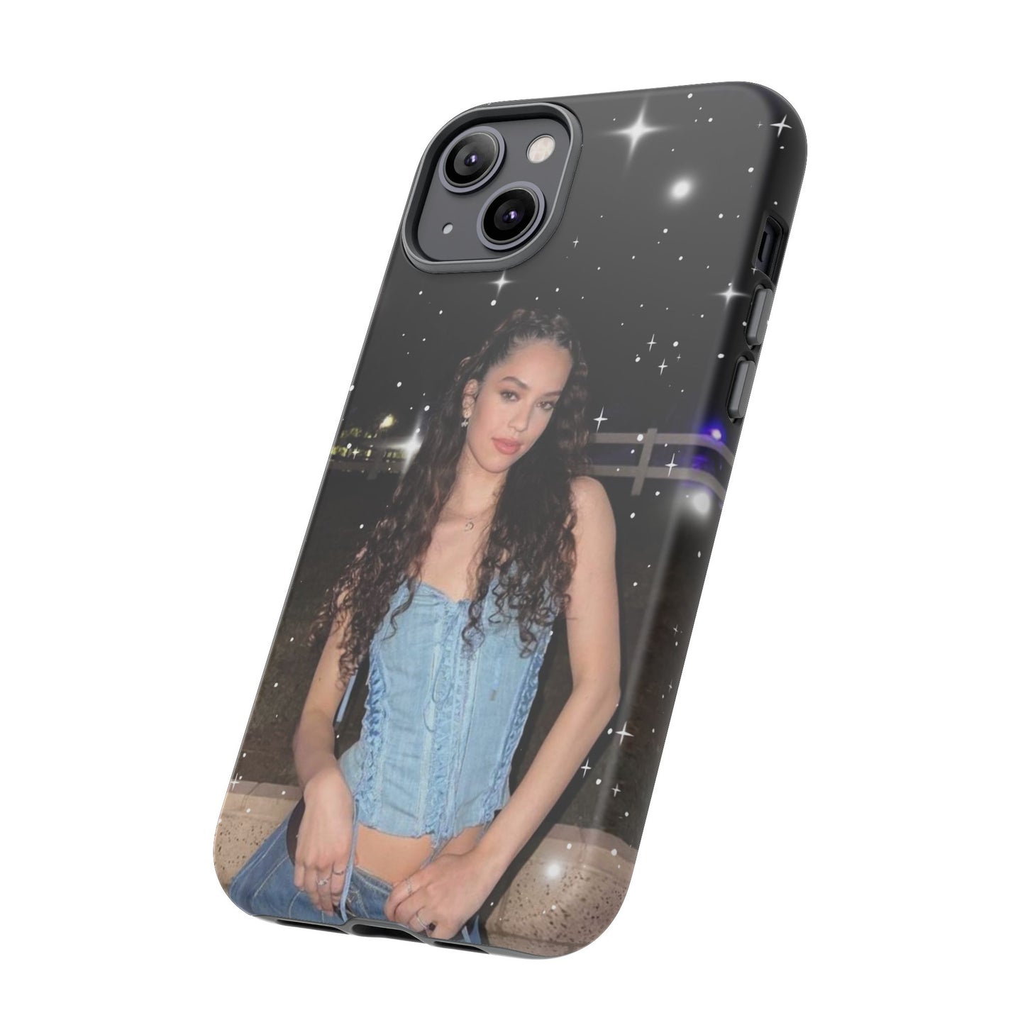 Daniela Phone Case — Glam Night Photo Sparkle Design