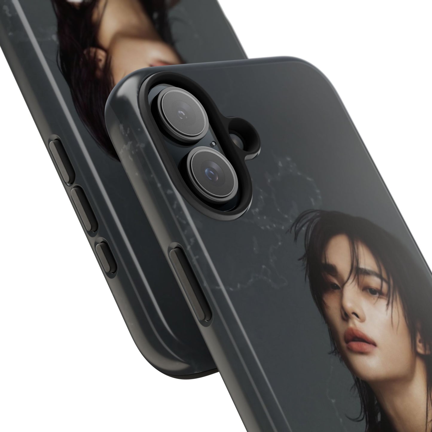 Hyunjin Tough Phone Case — Moody Portrait Slim Protective Case