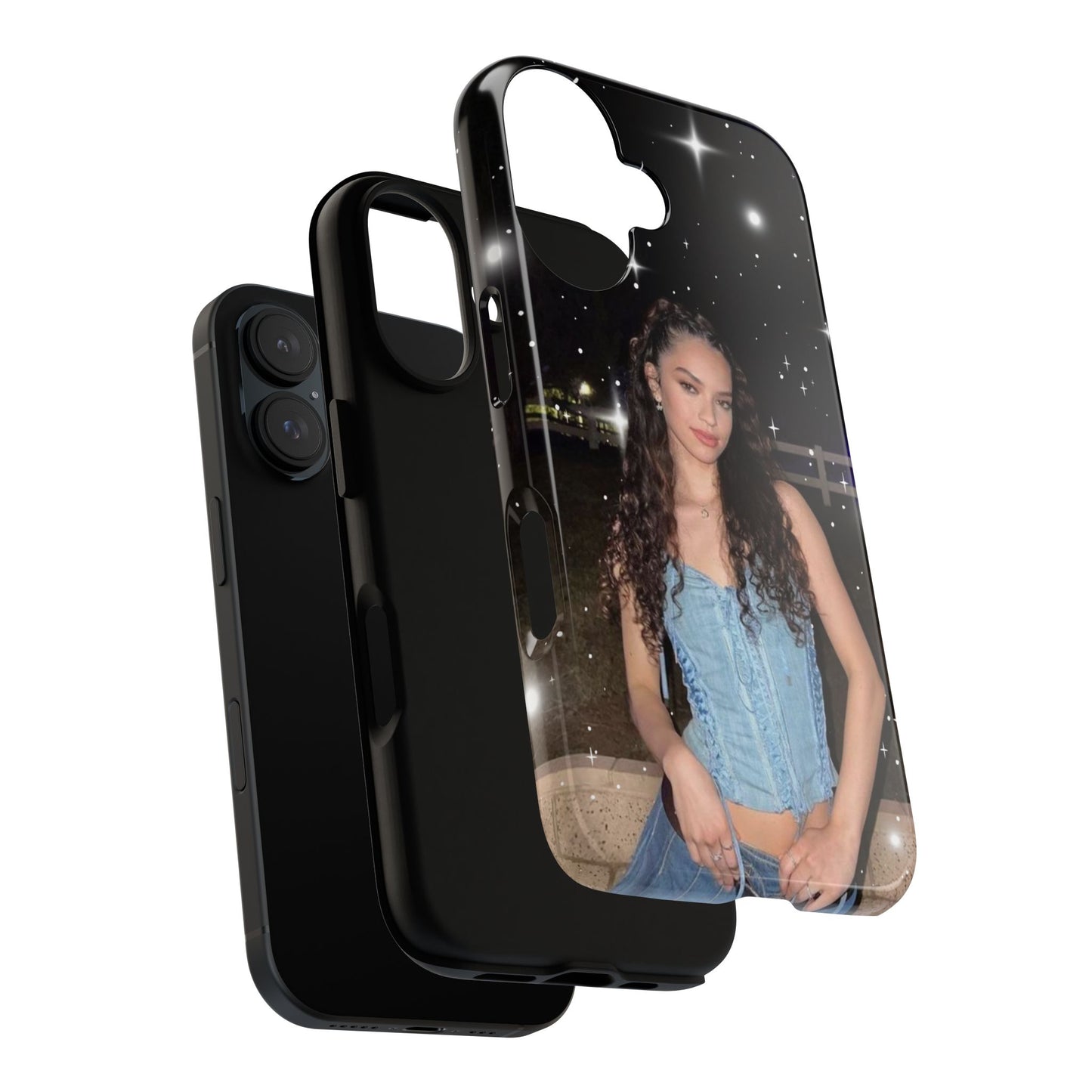 Daniela Phone Case — Glam Night Photo Sparkle Design