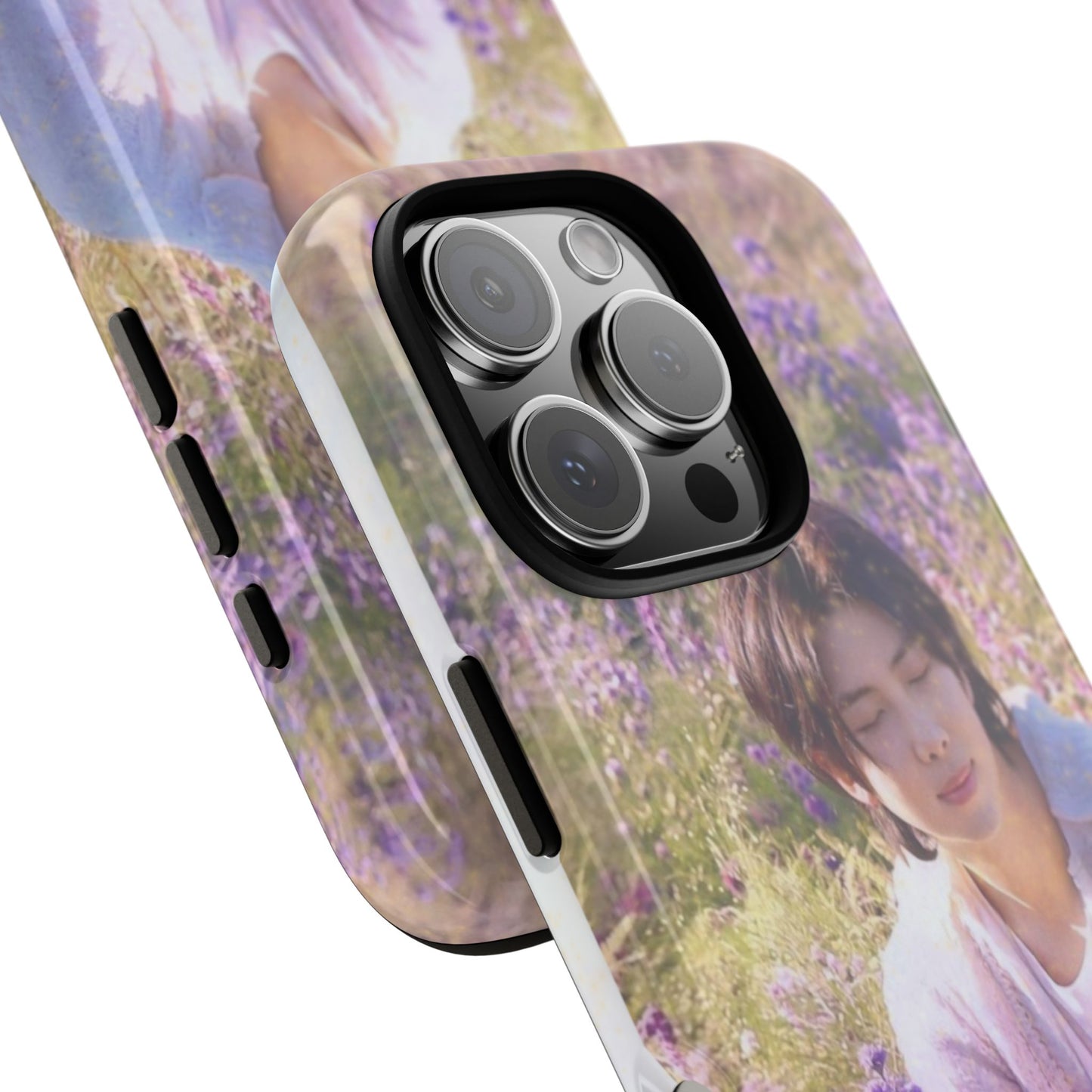 RM Floral Lavender Photo Phone Case