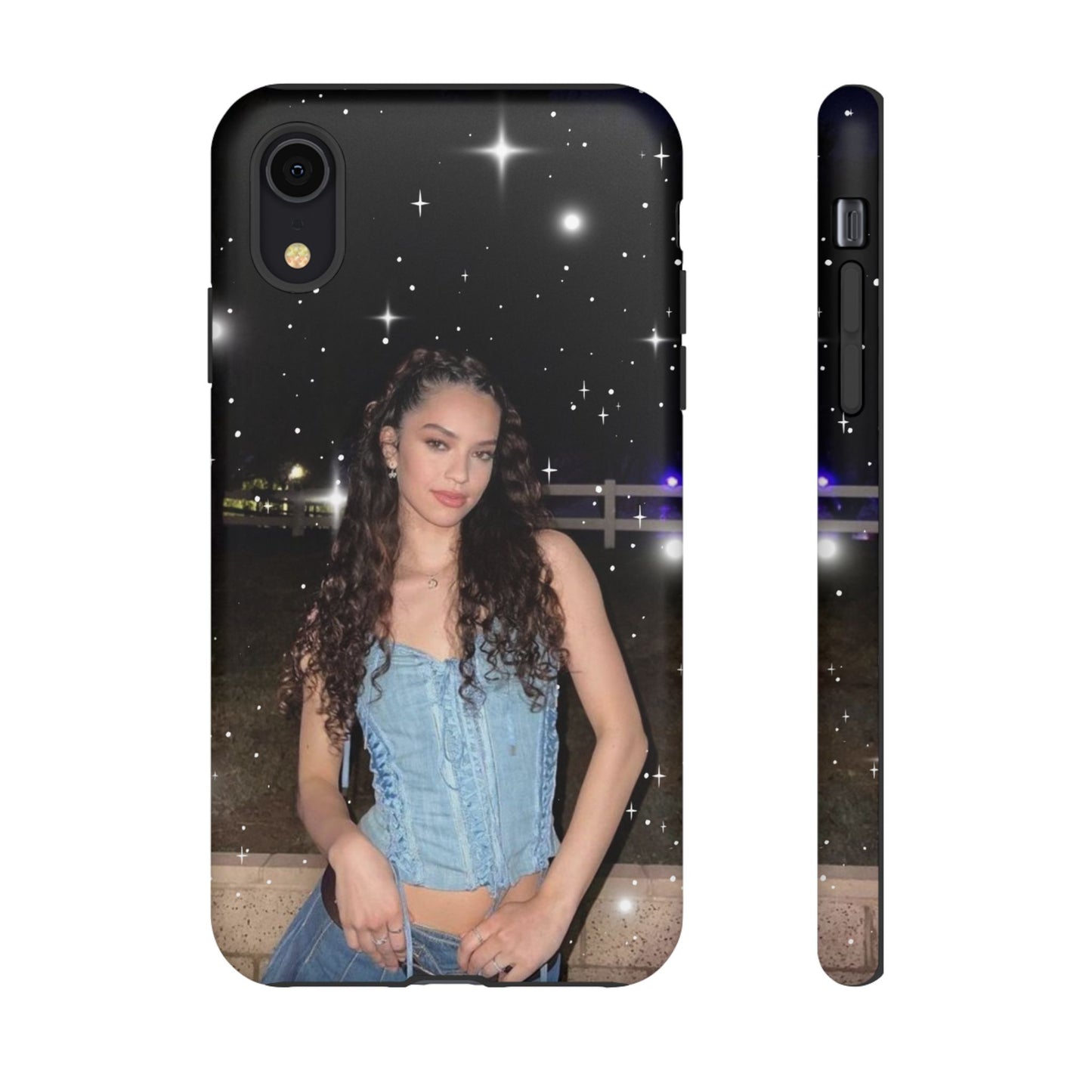 Daniela Phone Case — Glam Night Photo Sparkle Design
