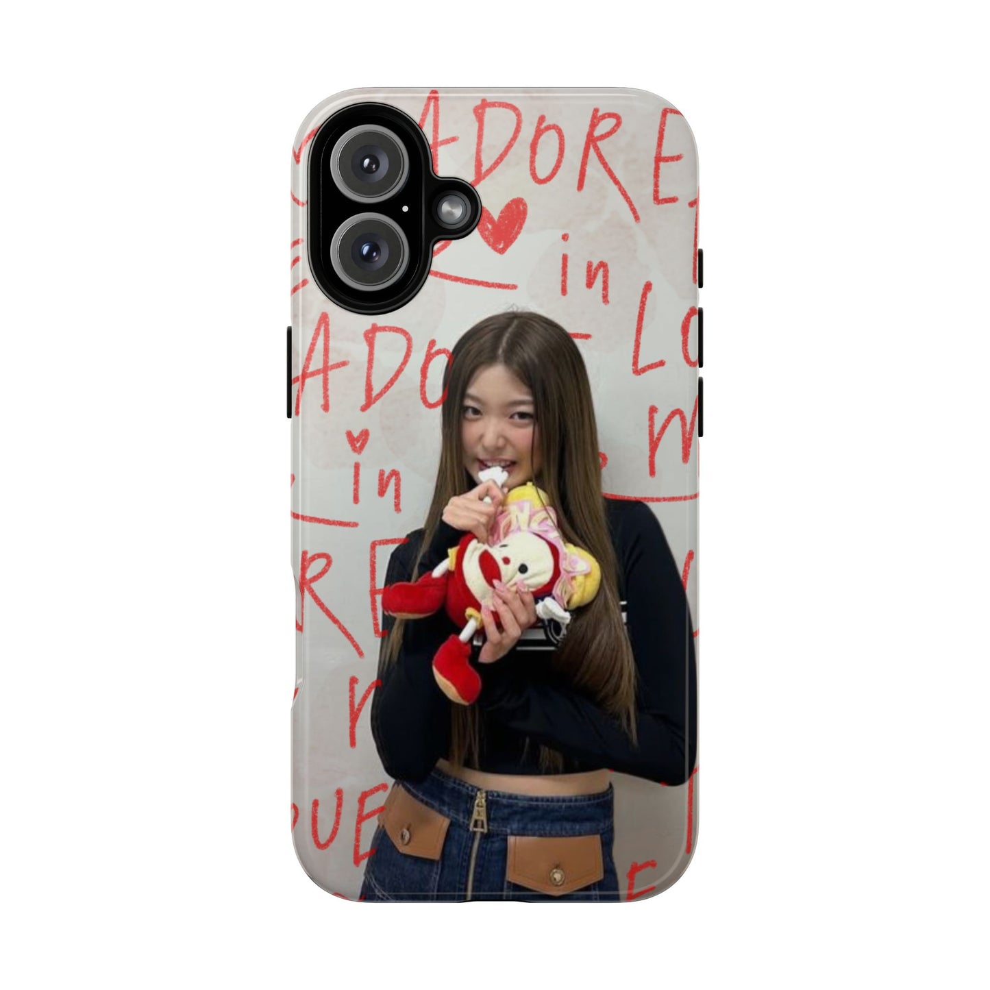 Yoonchae Phone Case — Adore Graffiti Heart Background