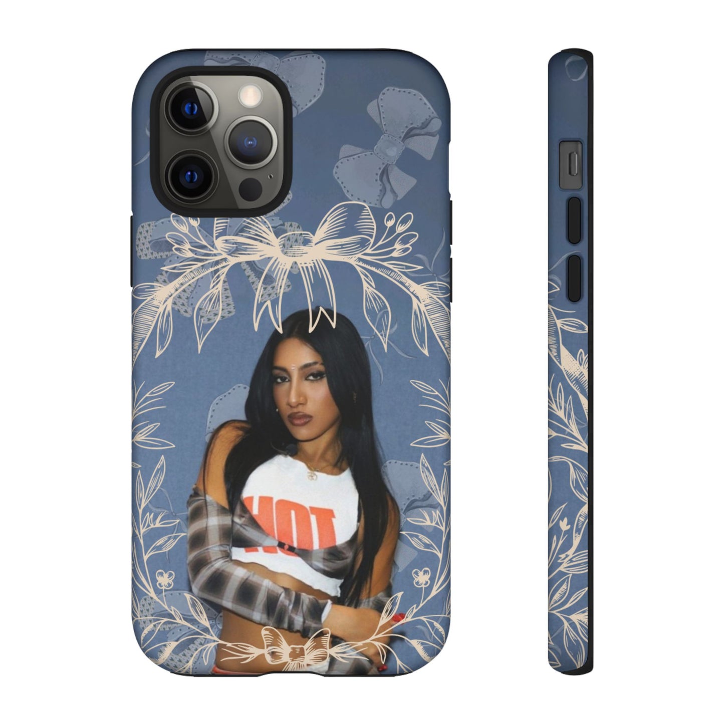 Lara Tough Phone Case — Protective Slim Case with Bow Wreath Design