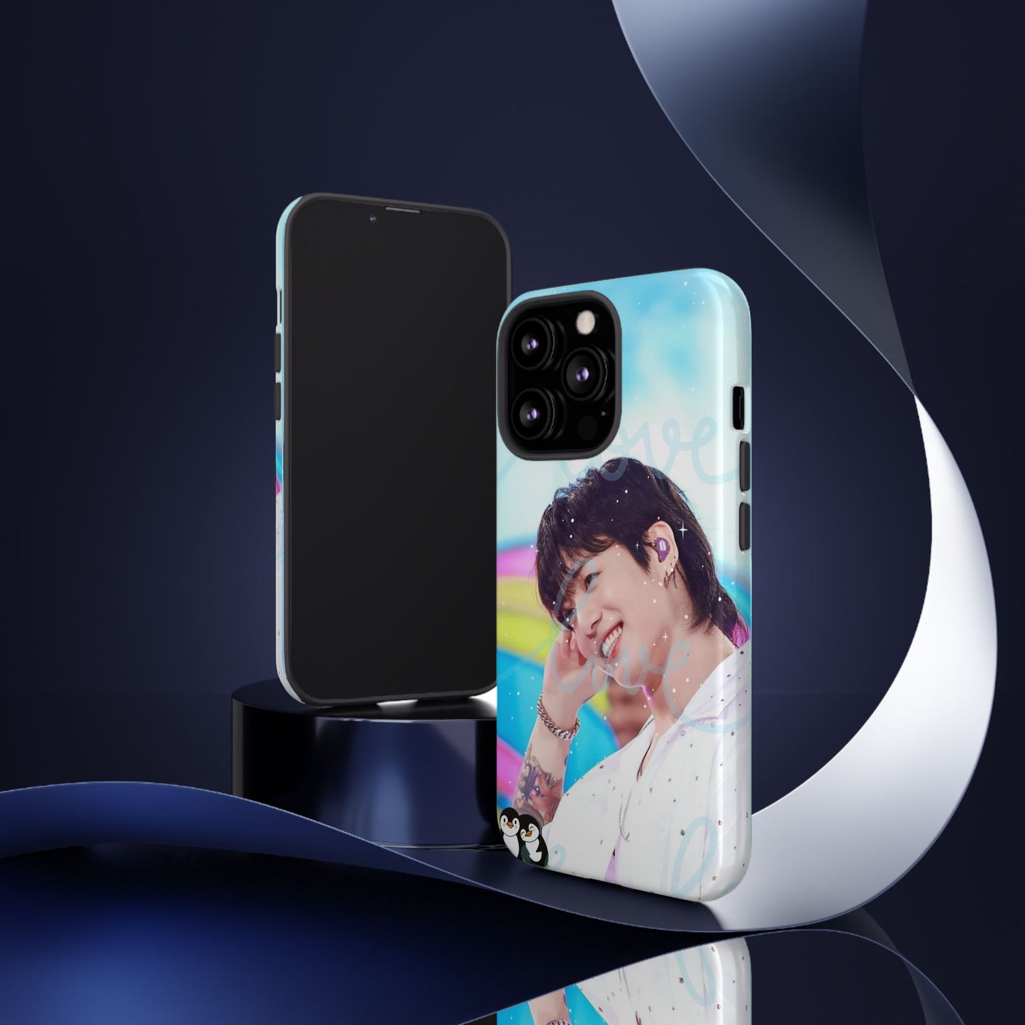 Jungkook Phone Case - Love Rainbow Kpop Design