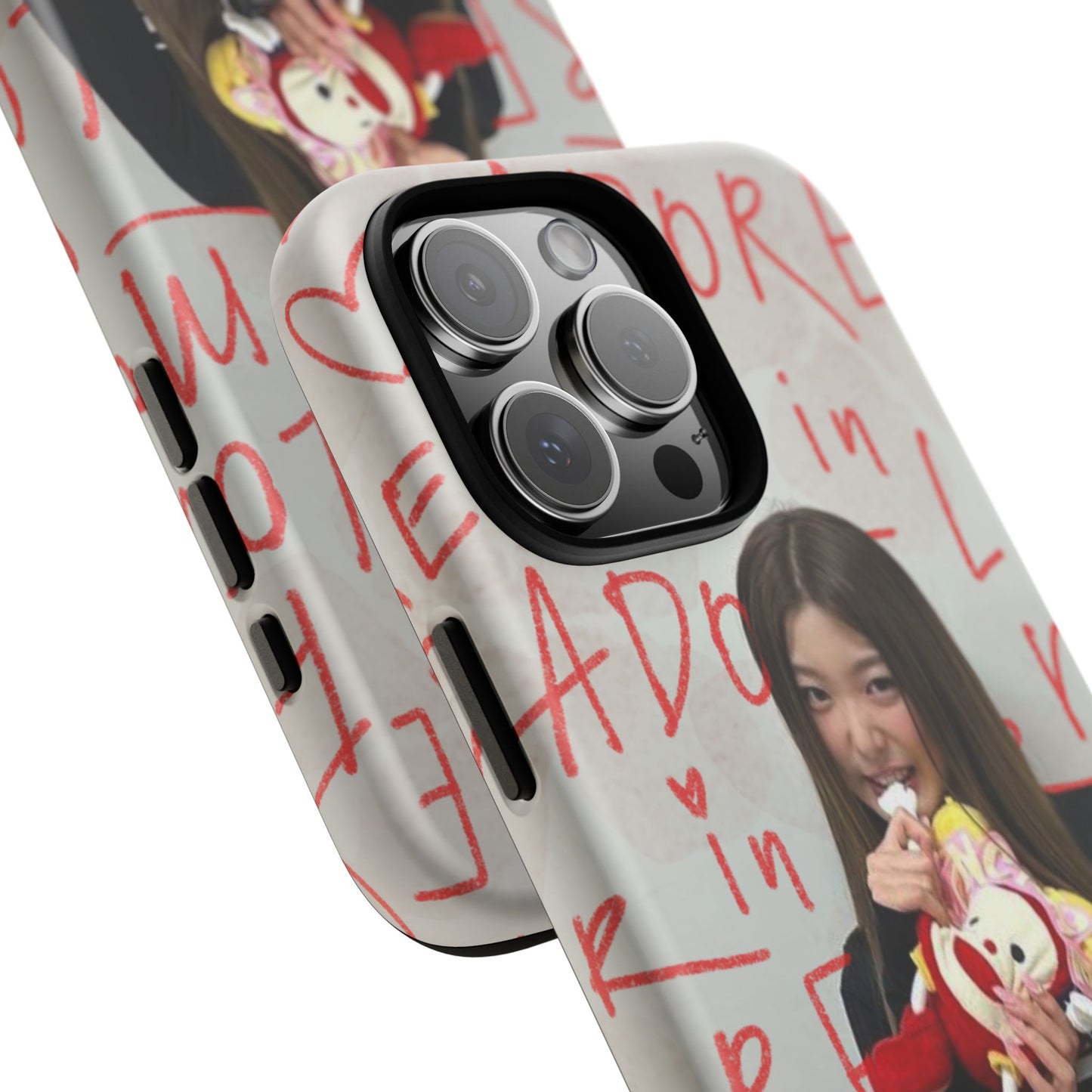 Yoonchae Phone Case — Adore Graffiti Heart Background
