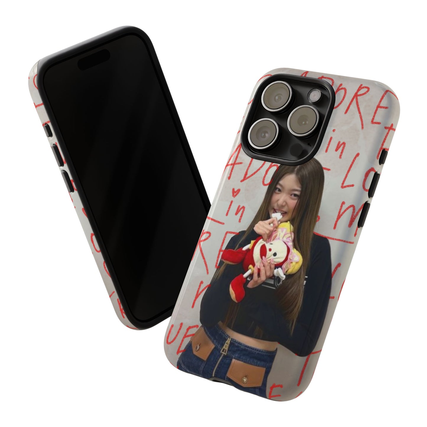 Yoonchae Phone Case — Adore Graffiti Heart Background