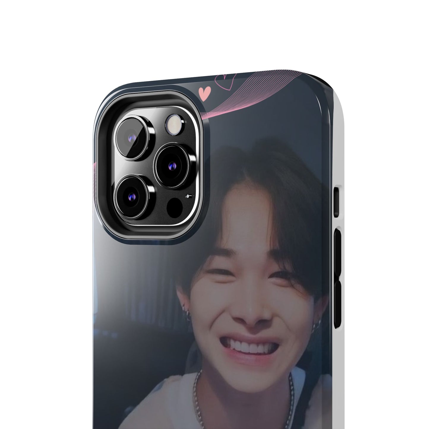 Customizable Phone Case, Cute Phone Cover, Gifts for Teens, Personalized Accessories, Trendy Phone Protection, Heart Design