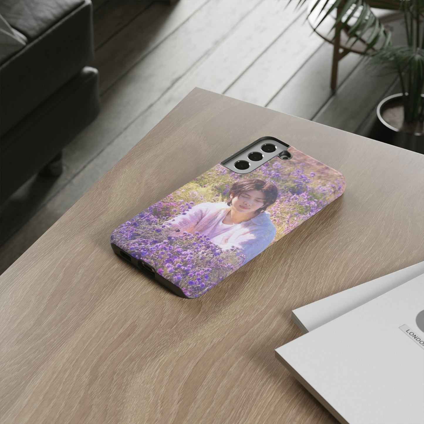 RM Floral Lavender Photo Phone Case