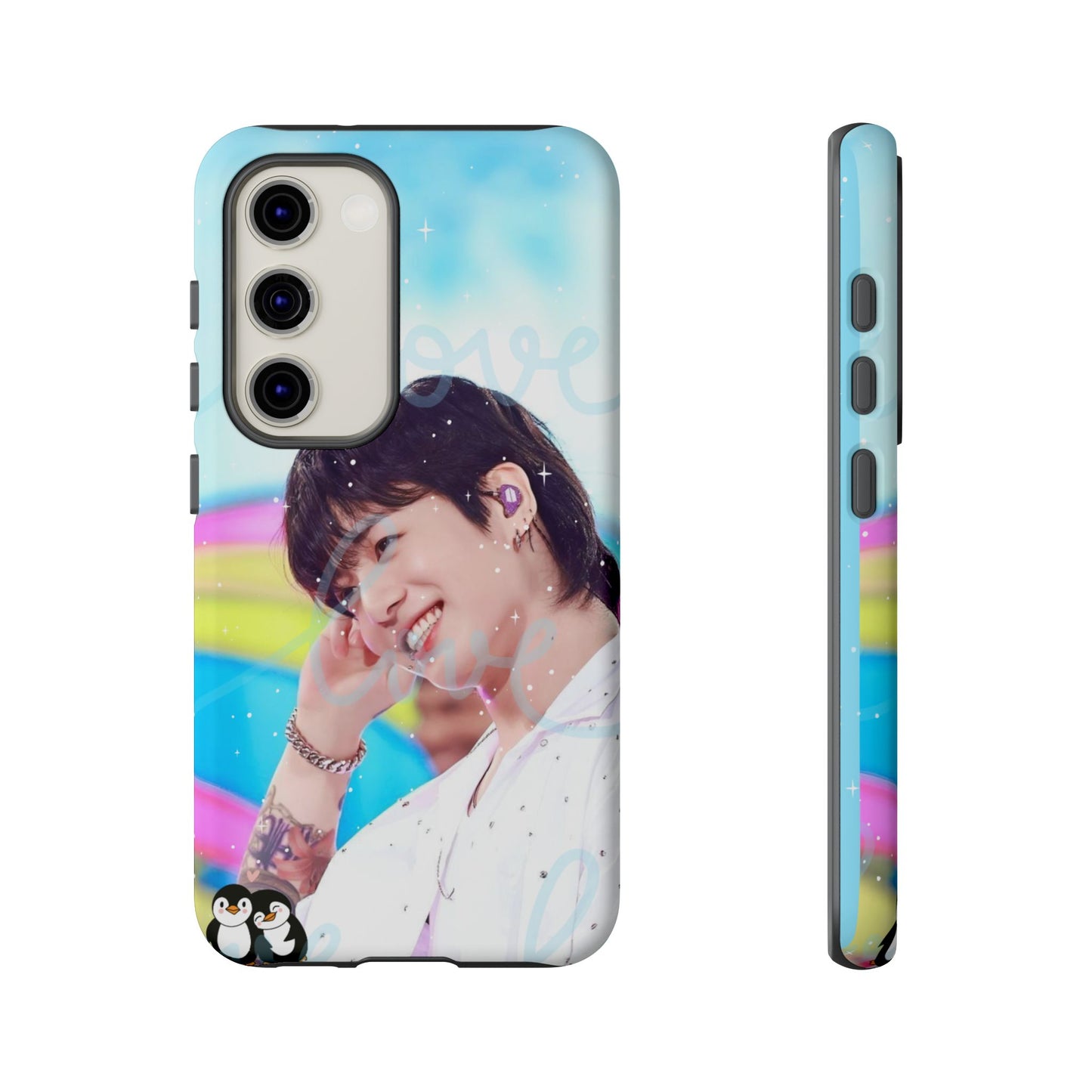 Jungkook Phone Case - Love Rainbow Kpop Design