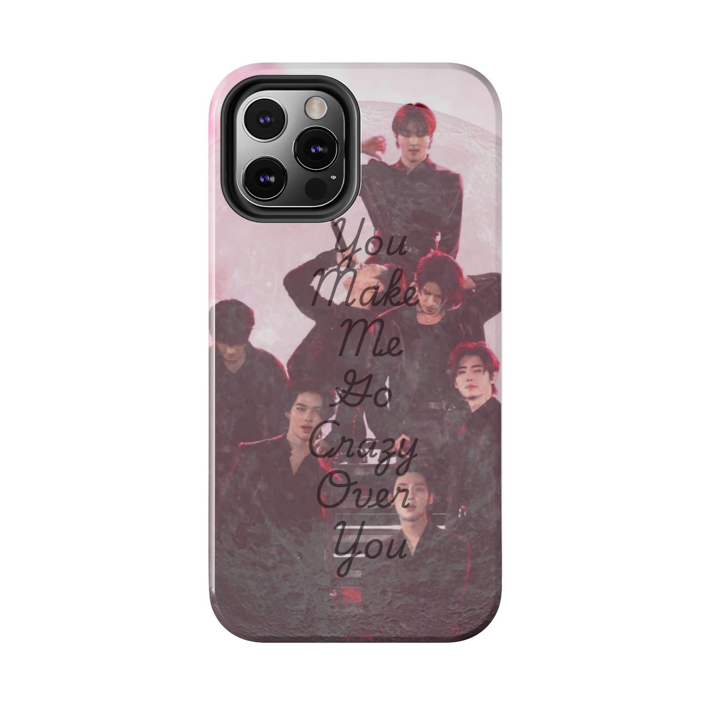 Enhypen Stylish Phone Case - You Make Me Go Crazy Over You, Durable Protection, Trendy Accessory, Gift for Friends