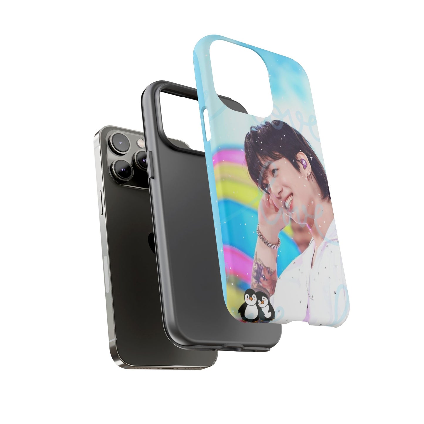 Jungkook Phone Case - Love Rainbow Kpop Design