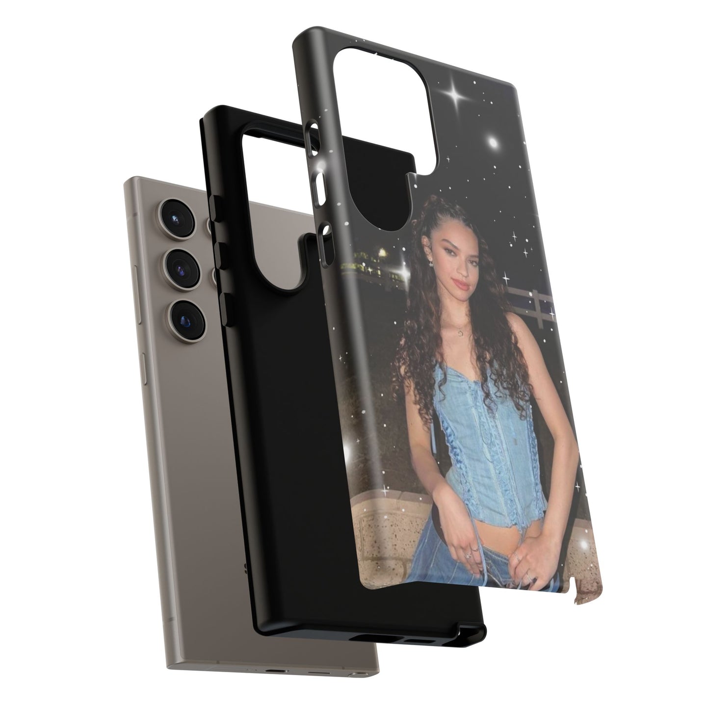 Daniela Phone Case — Glam Night Photo Sparkle Design