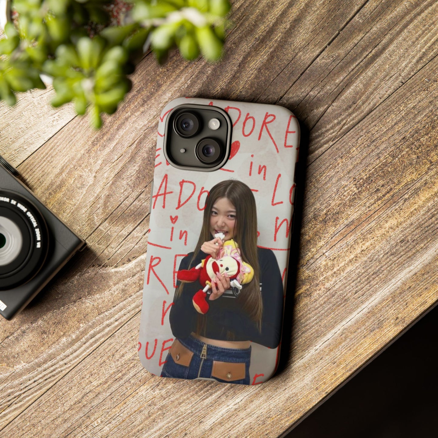 Yoonchae Phone Case — Adore Graffiti Heart Background
