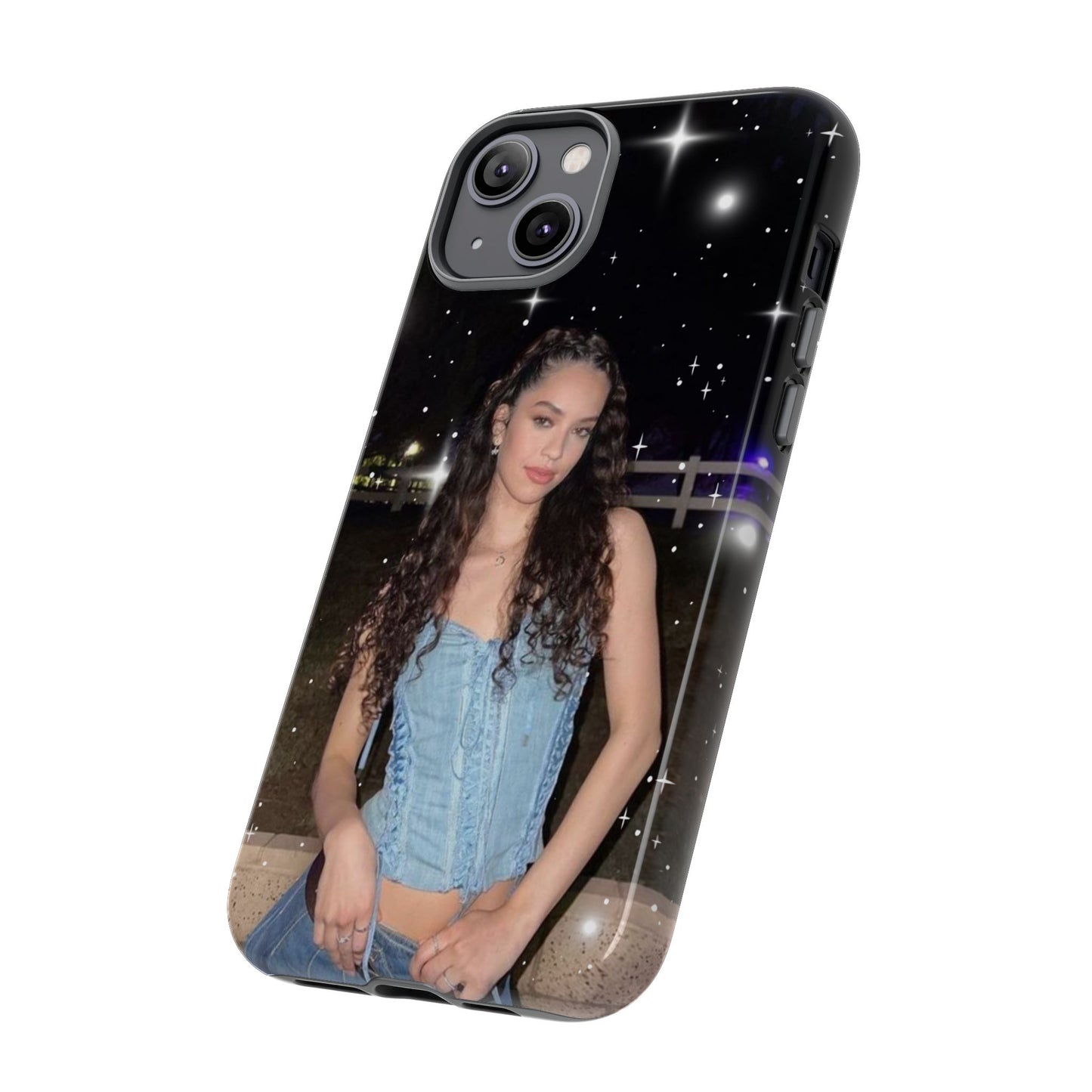Daniela Phone Case — Glam Night Photo Sparkle Design