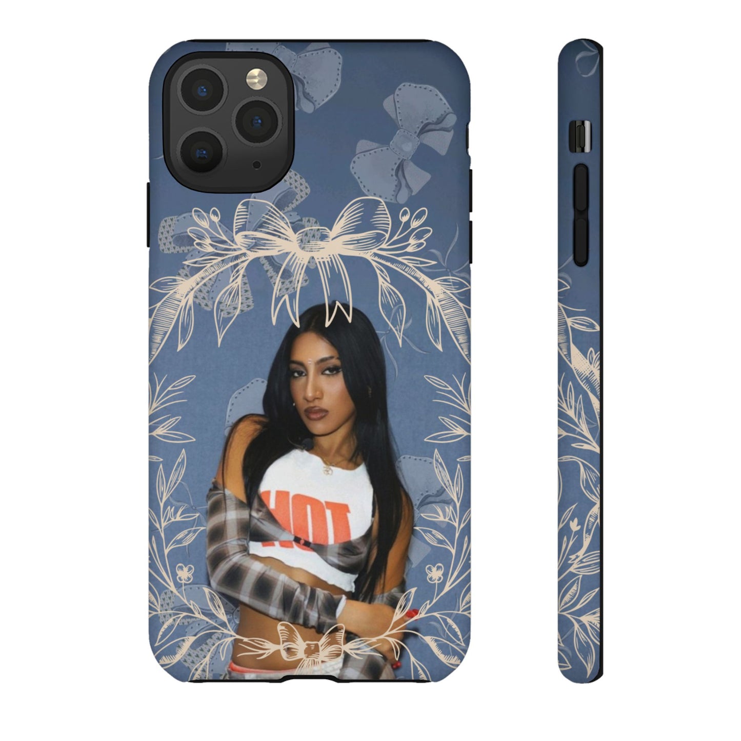 Lara Tough Phone Case — Protective Slim Case with Bow Wreath Design