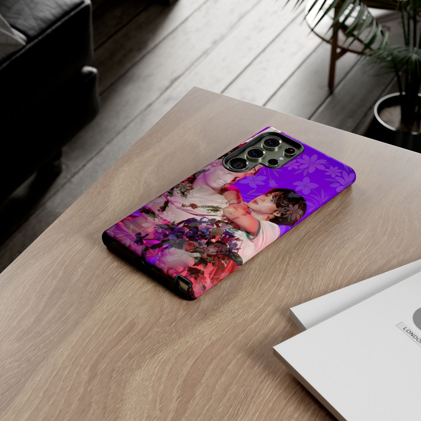 Park Jimin Phone Case — Retro Floral Phone Cover