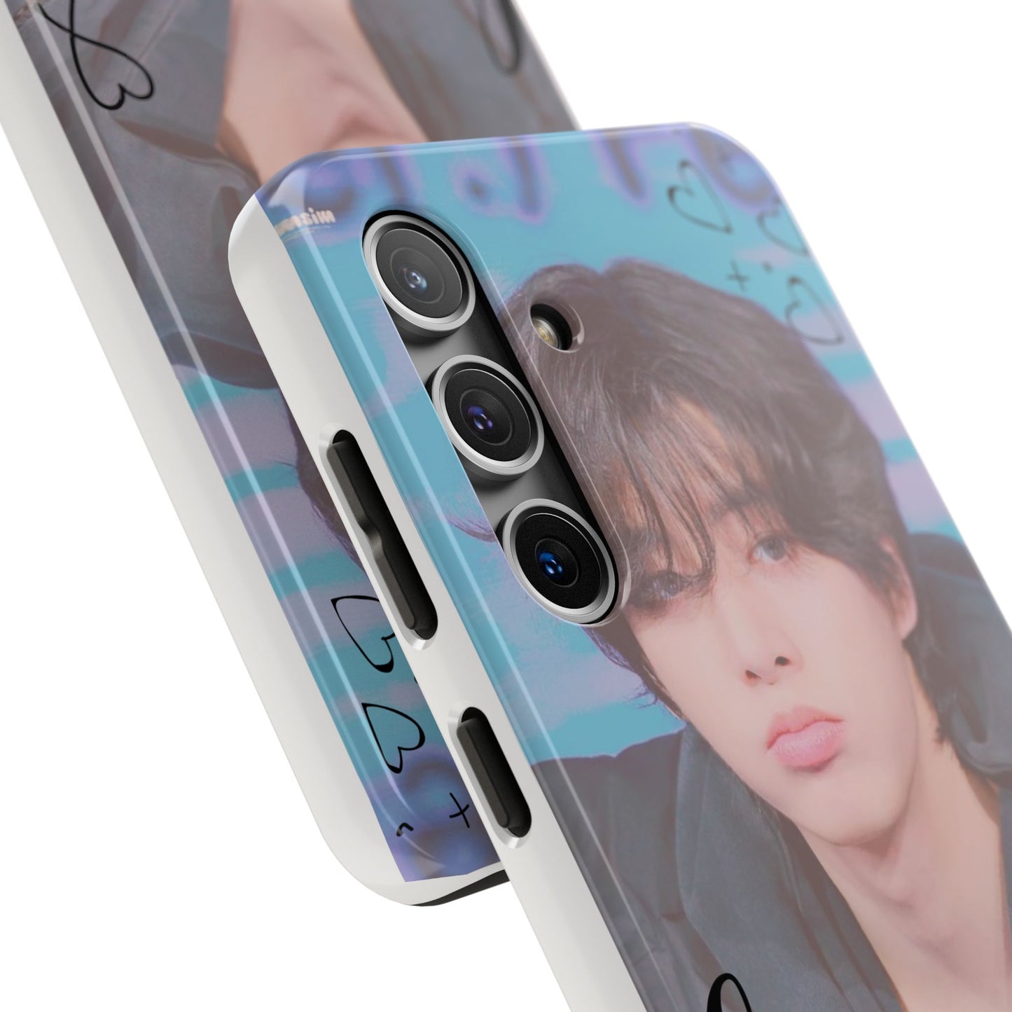 Jake Sim Phone Case, Trendy Phone Accessory, Unique Gift, Love Design, Customizable Phone Case, Heart Print Case