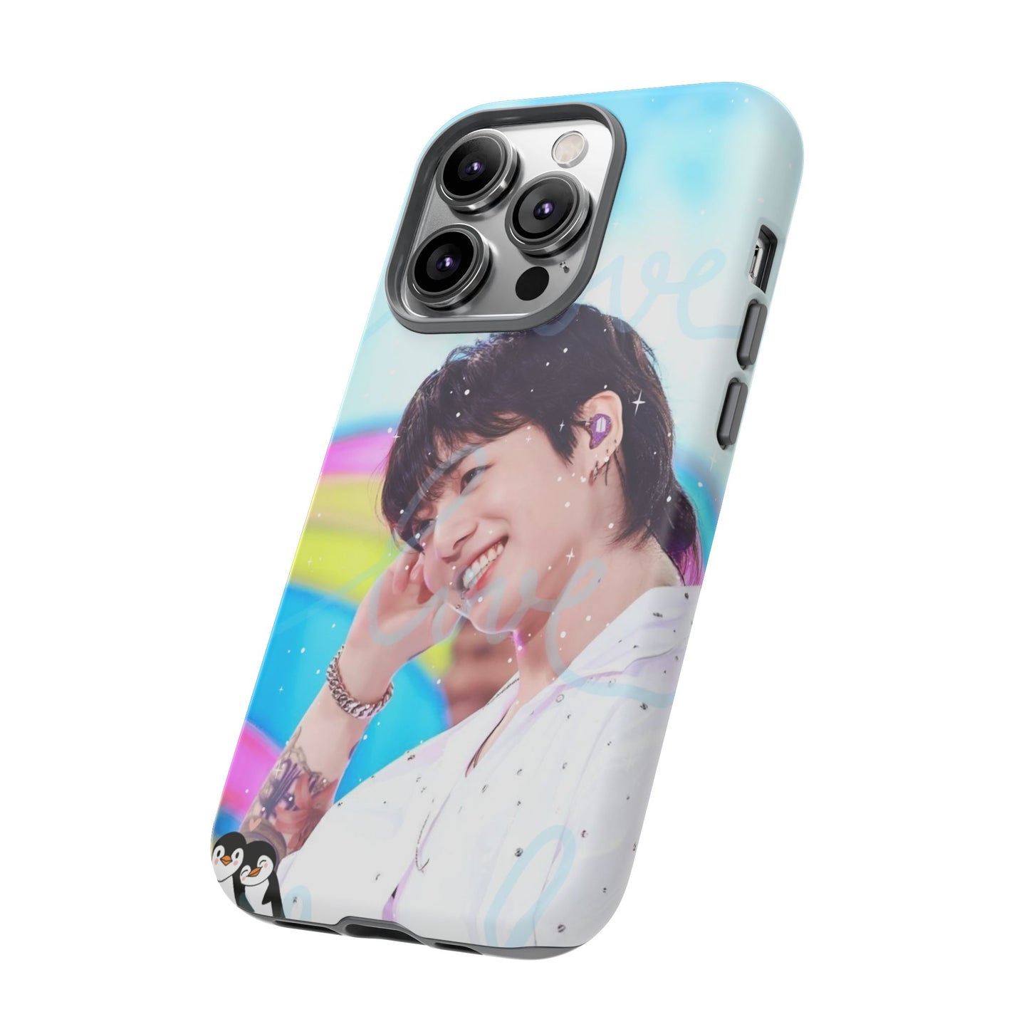 Jungkook Phone Case - Love Rainbow Kpop Design