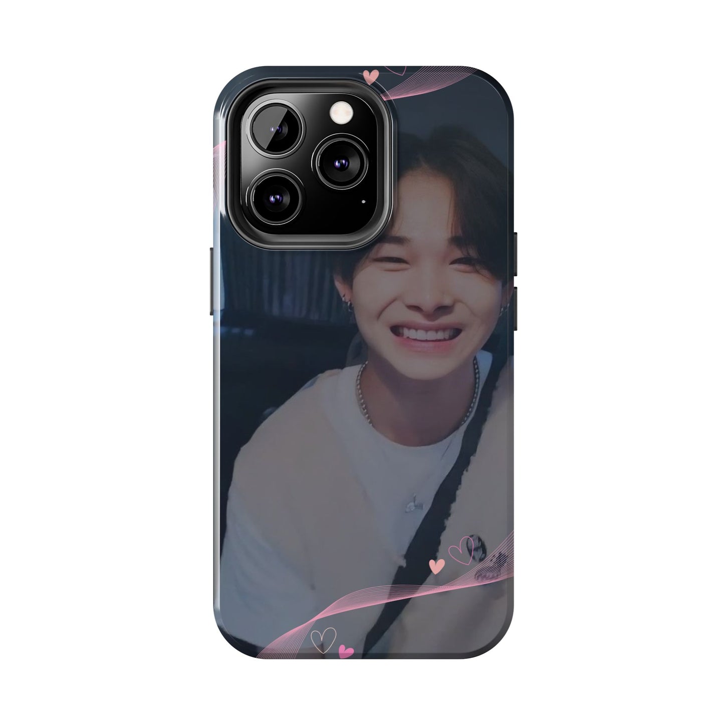 Customizable Phone Case, Cute Phone Cover, Gifts for Teens, Personalized Accessories, Trendy Phone Protection, Heart Design