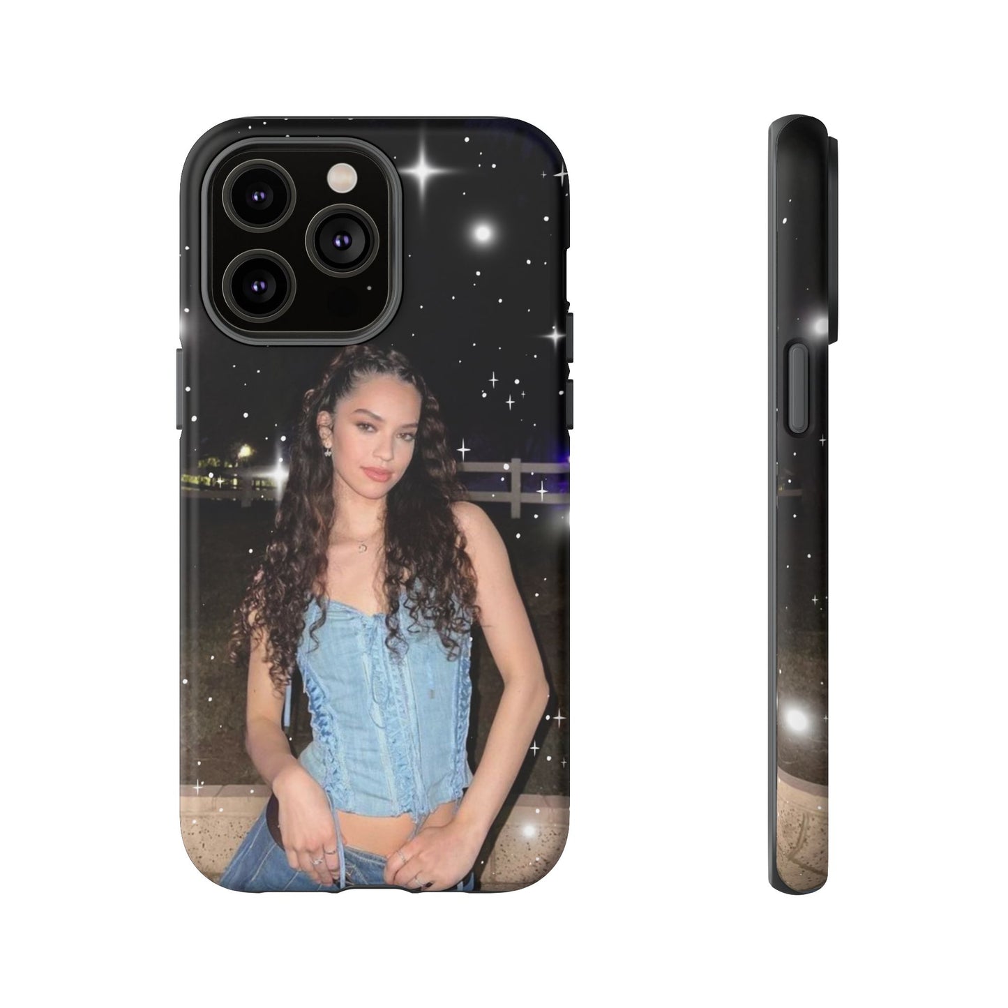 Daniela Phone Case — Glam Night Photo Sparkle Design