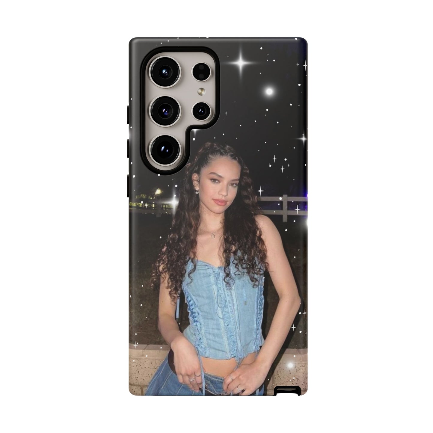 Daniela Phone Case — Glam Night Photo Sparkle Design