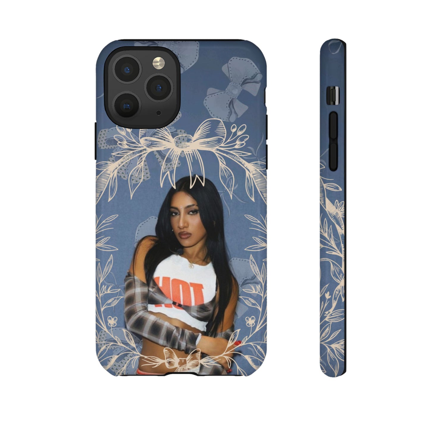 Lara Tough Phone Case — Protective Slim Case with Bow Wreath Design