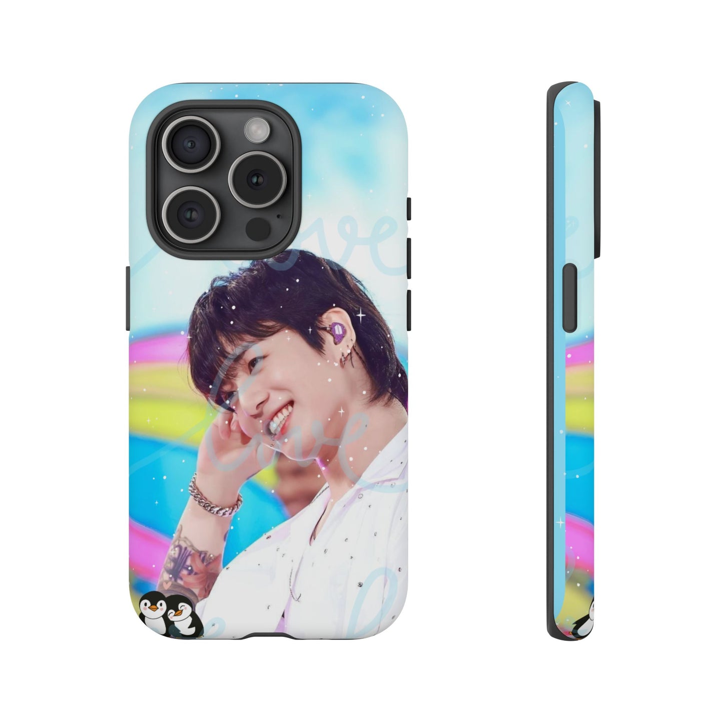 Jungkook Phone Case - Love Rainbow Kpop Design