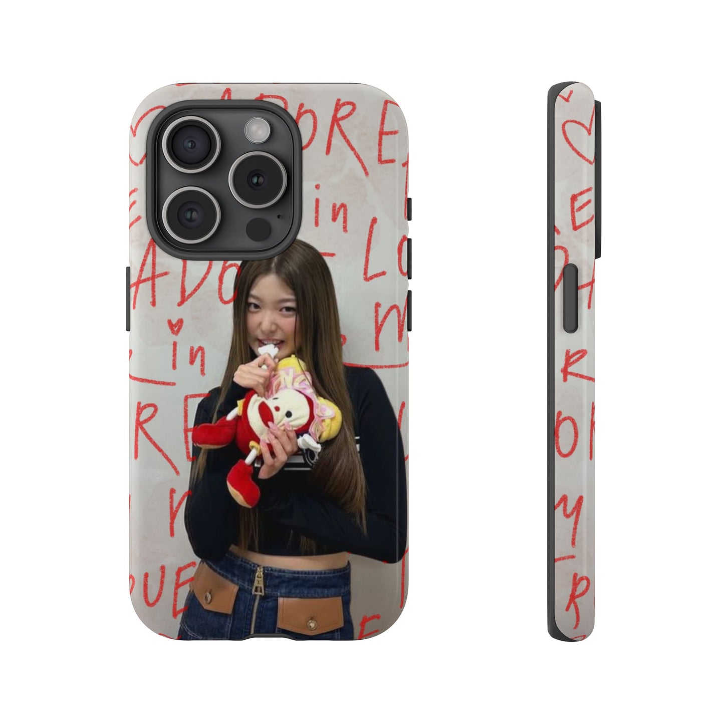 Yoonchae Phone Case — Adore Graffiti Heart Background