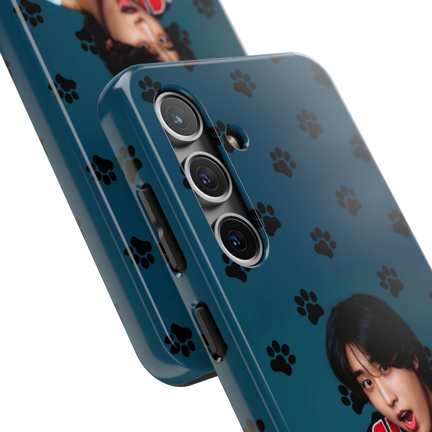 Han Jisung Paw Pattern Tough Phone Case — Photo Graphic Design
