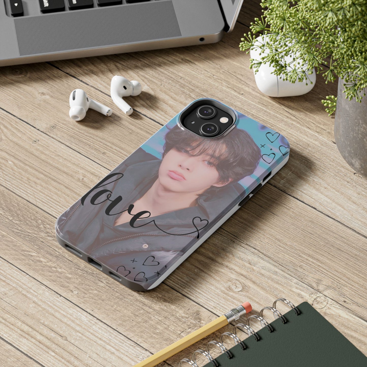 Jake Sim Phone Case, Trendy Phone Accessory, Unique Gift, Love Design, Customizable Phone Case, Heart Print Case