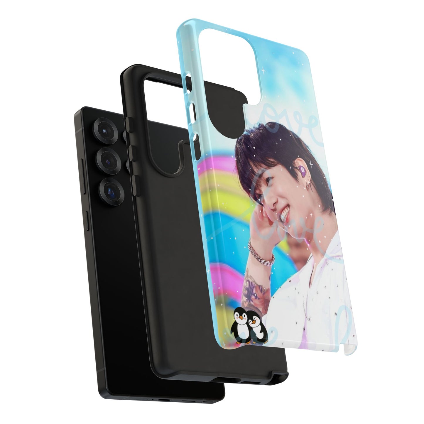 Jungkook Phone Case - Love Rainbow Kpop Design