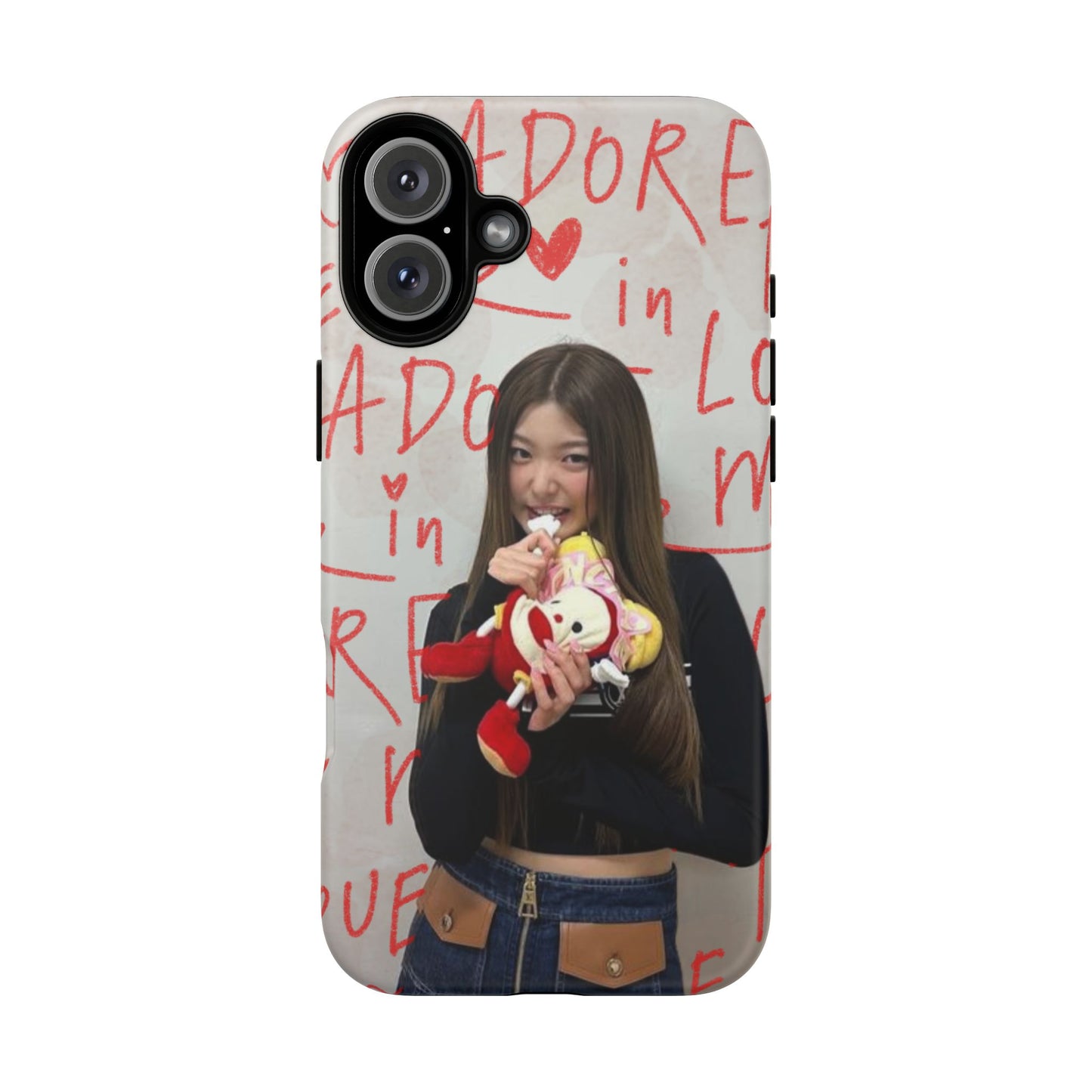 Yoonchae Phone Case — Adore Graffiti Heart Background