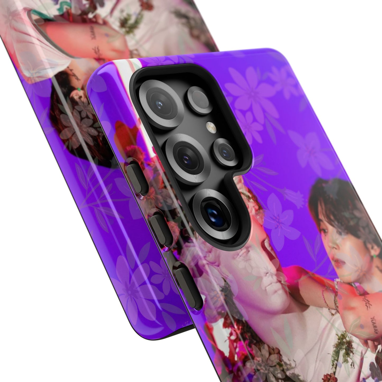 Park Jimin Phone Case — Retro Floral Phone Cover