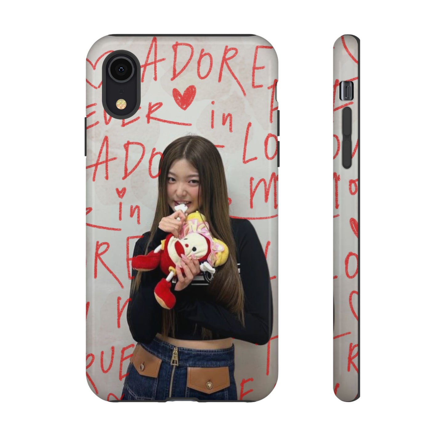 Yoonchae Phone Case — Adore Graffiti Heart Background