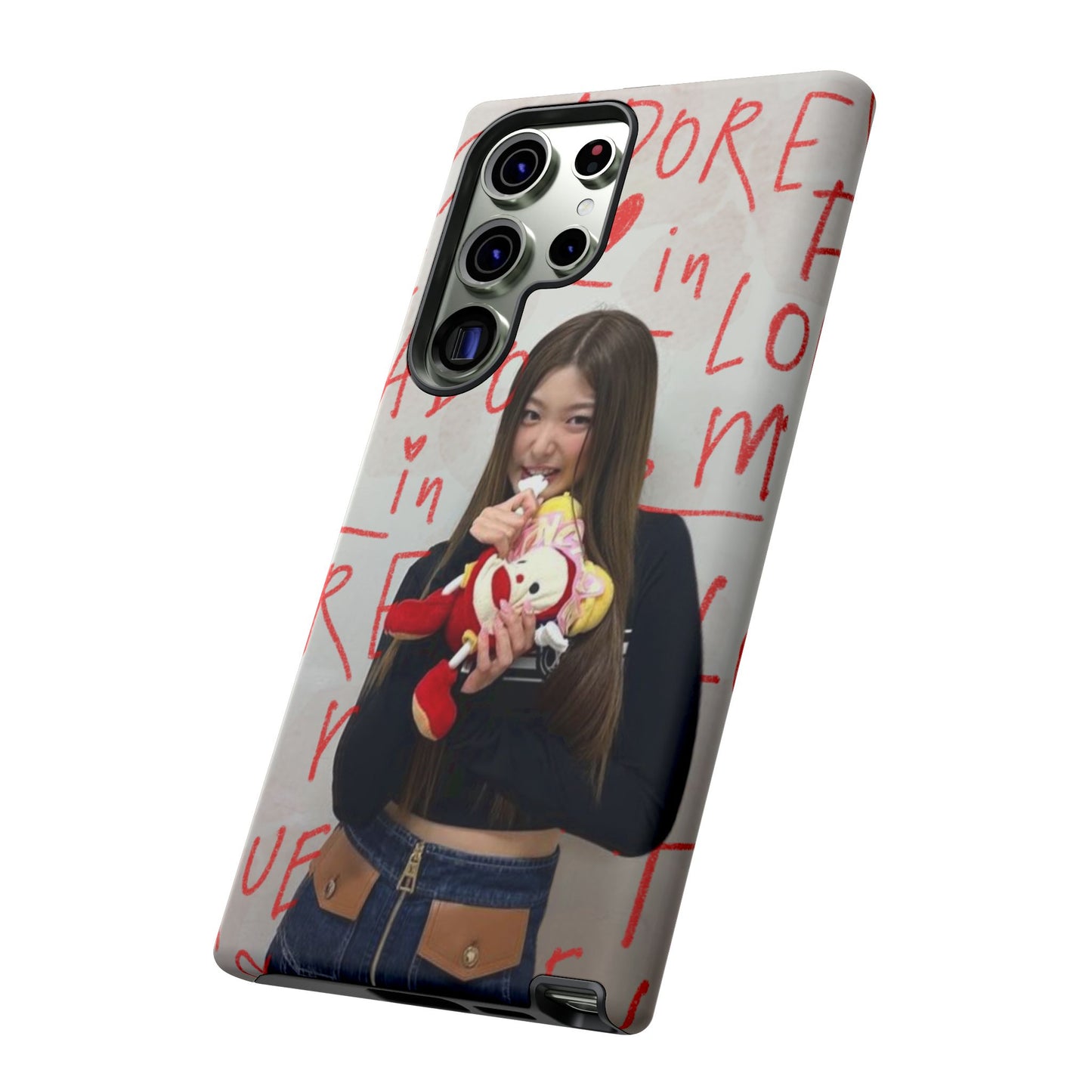 Yoonchae Phone Case — Adore Graffiti Heart Background