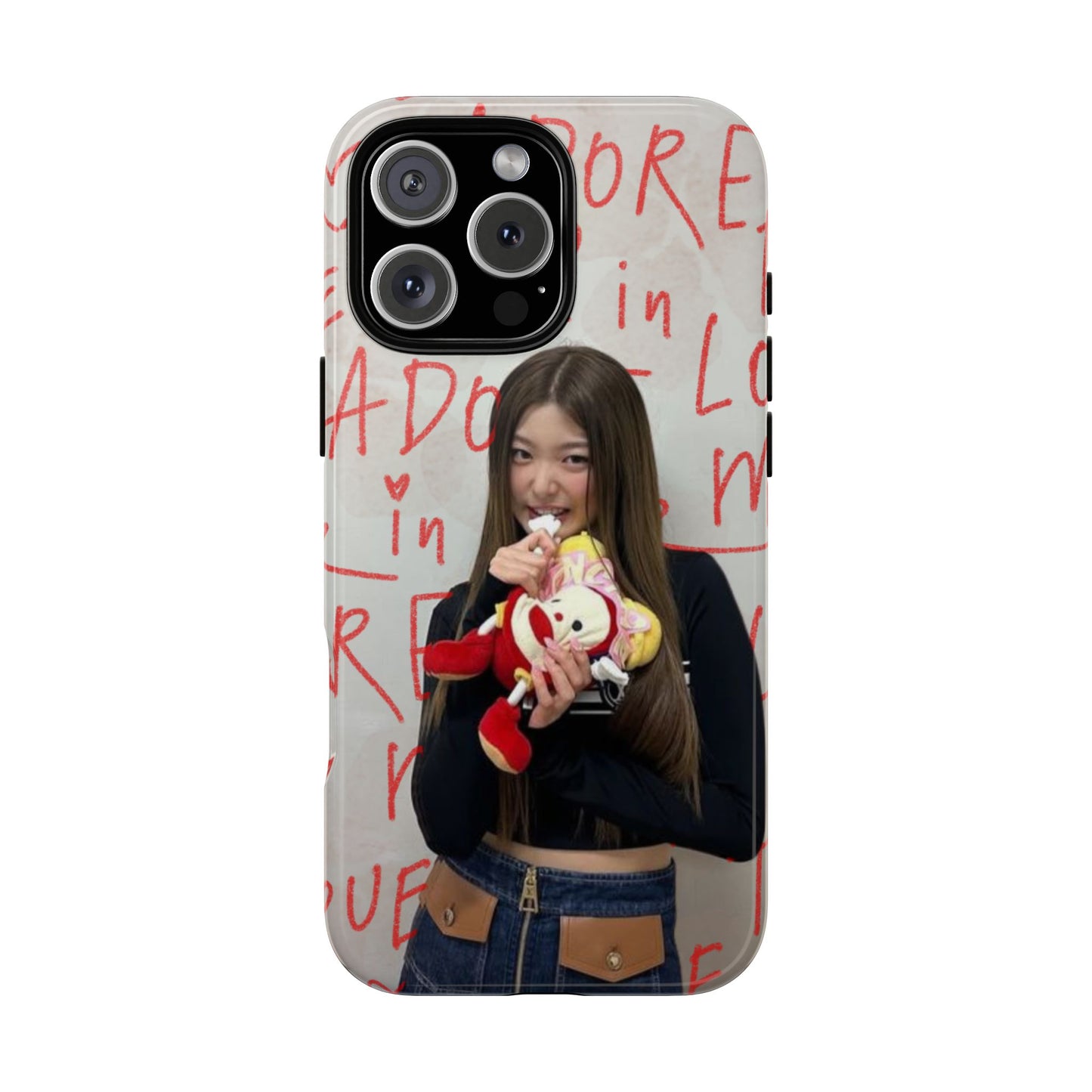 Yoonchae Phone Case — Adore Graffiti Heart Background