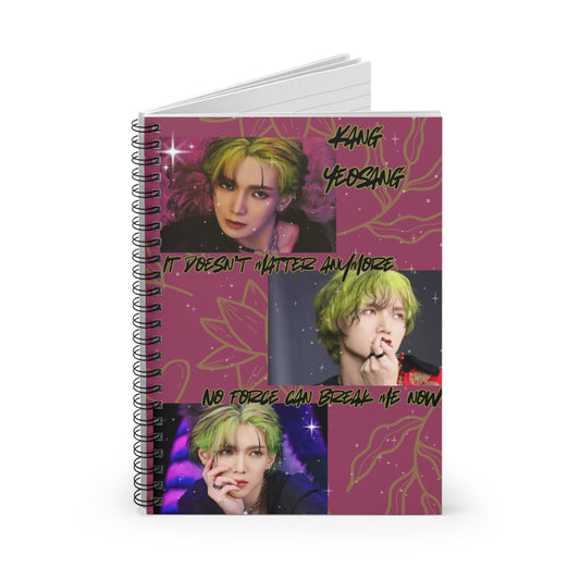Kang Yeonsang Spiral Notebook — Ruled Journal with Lyrics