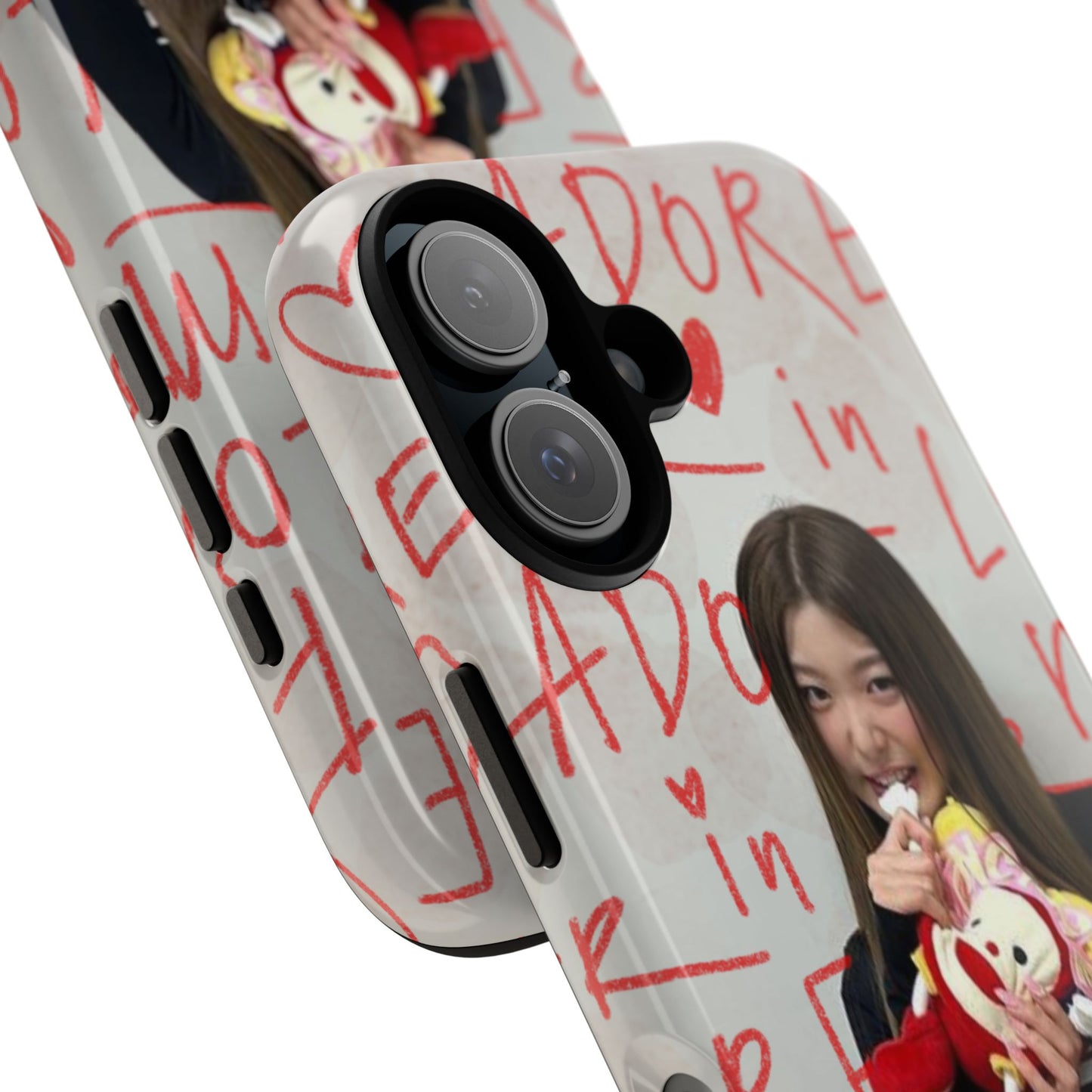 Yoonchae Phone Case — Adore Graffiti Heart Background