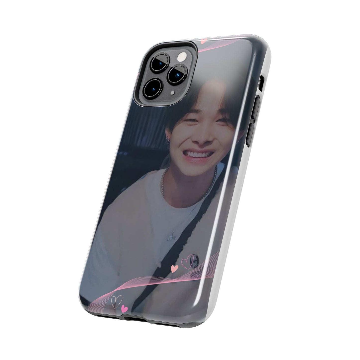 Customizable Phone Case, Cute Phone Cover, Gifts for Teens, Personalized Accessories, Trendy Phone Protection, Heart Design