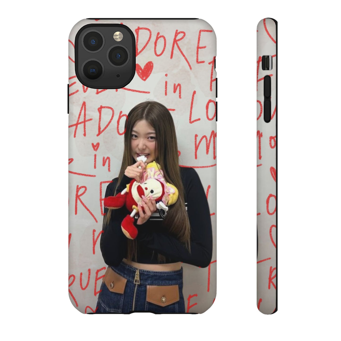 Yoonchae Phone Case — Adore Graffiti Heart Background