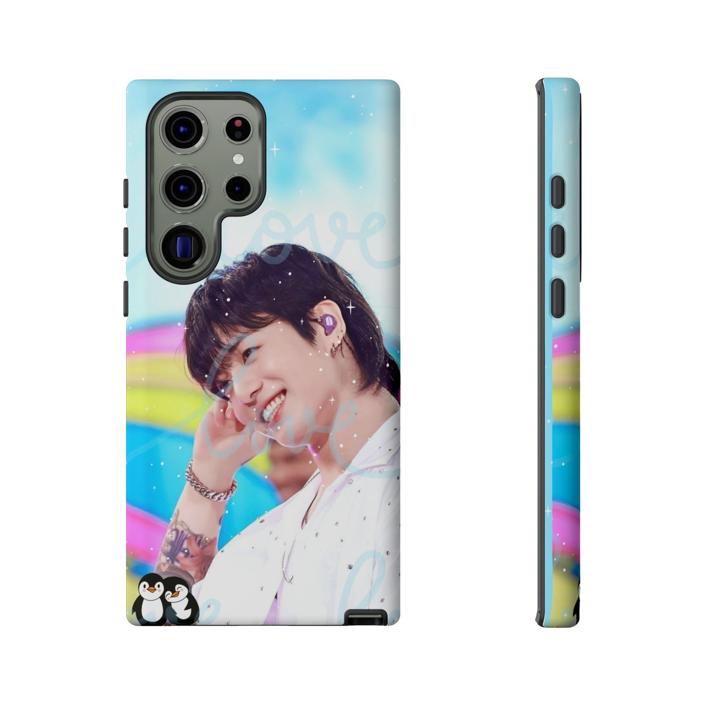 Jungkook Phone Case - Love Rainbow Kpop Design