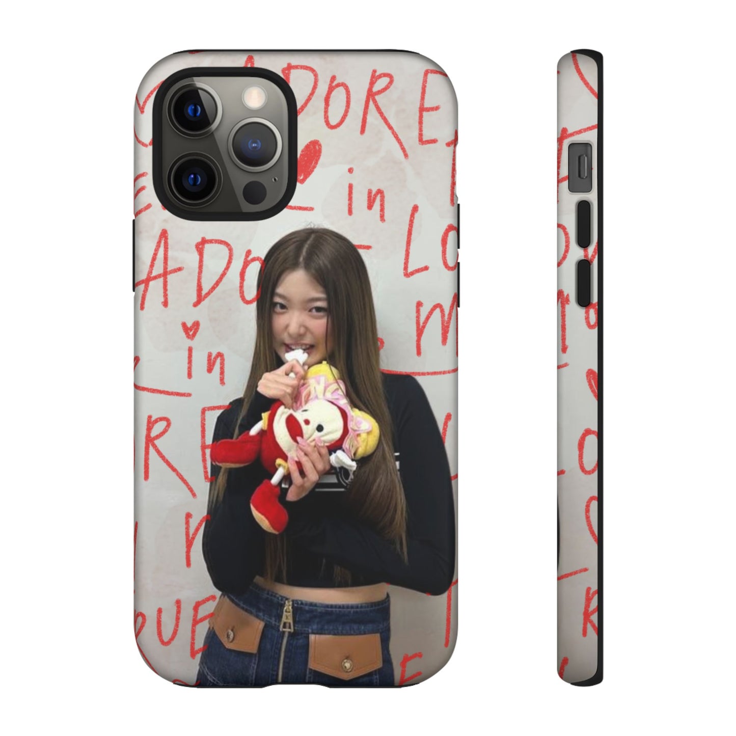 Yoonchae Phone Case — Adore Graffiti Heart Background