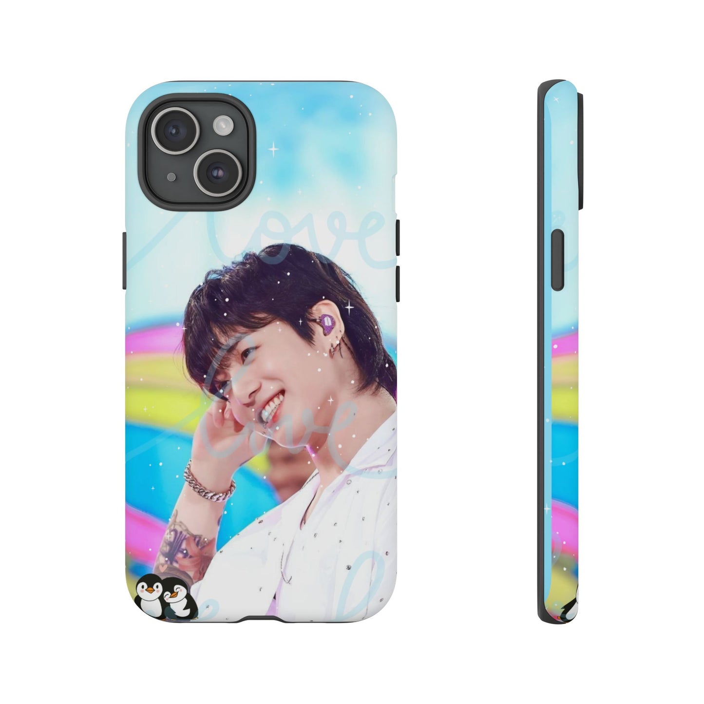 Jungkook Phone Case - Love Rainbow Kpop Design