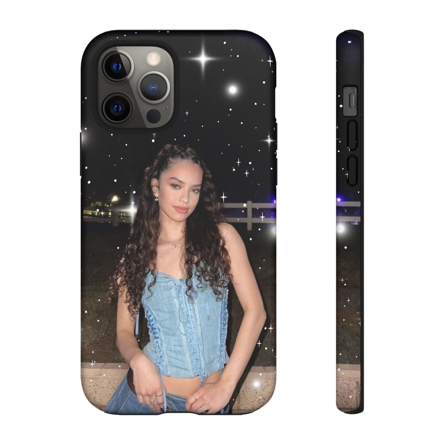 Daniela Phone Case — Glam Night Photo Sparkle Design