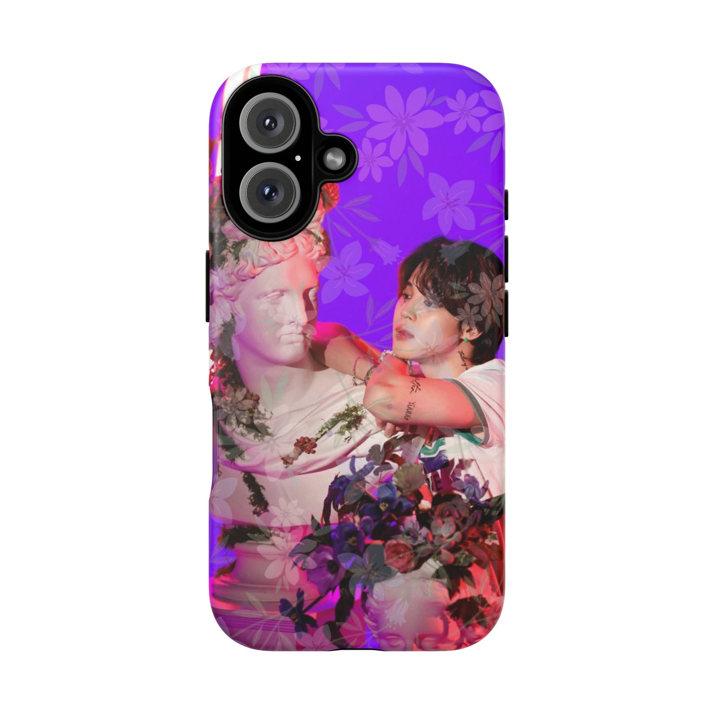Park Jimin Phone Case — Retro Floral Phone Cover