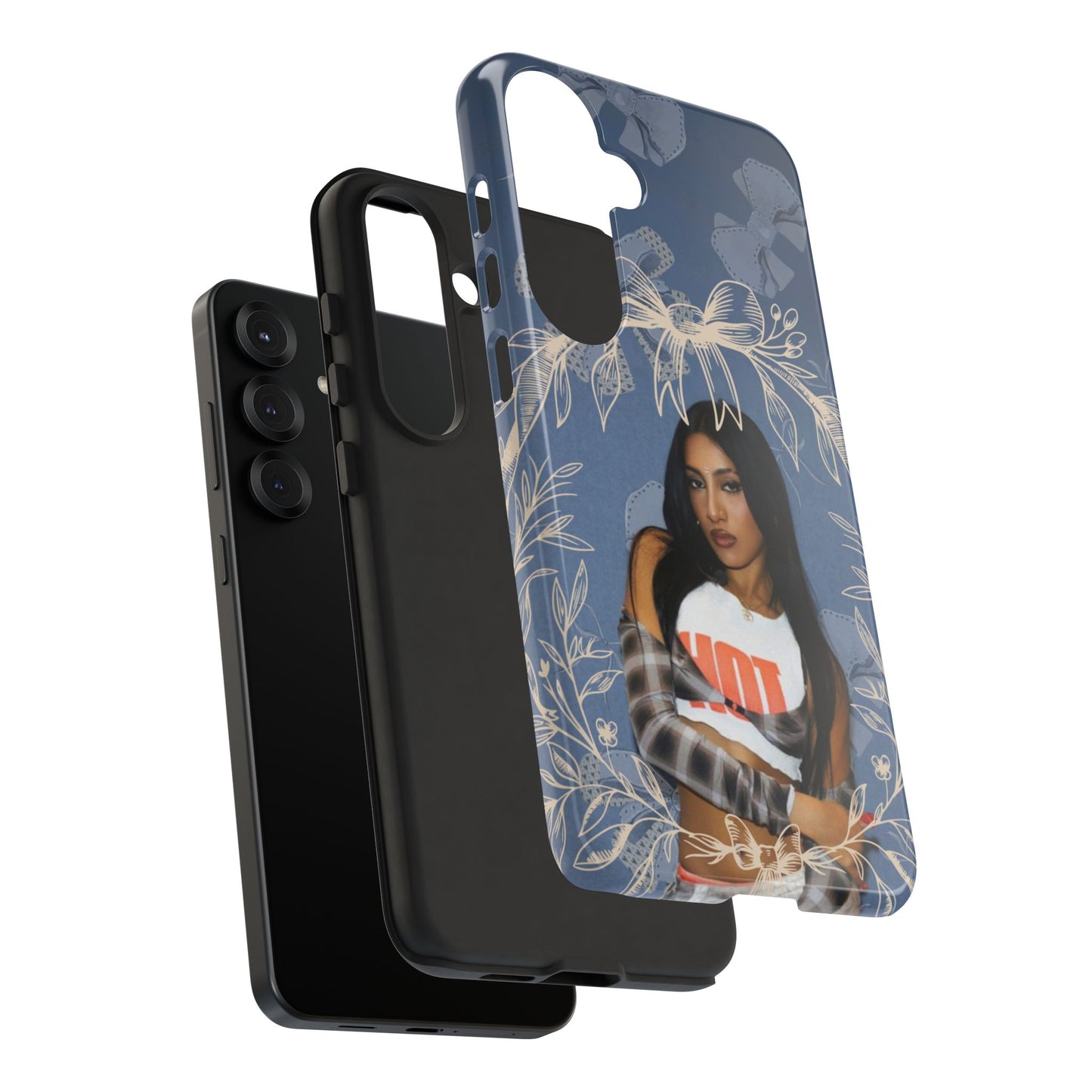 Lara Tough Phone Case — Protective Slim Case with Bow Wreath Design