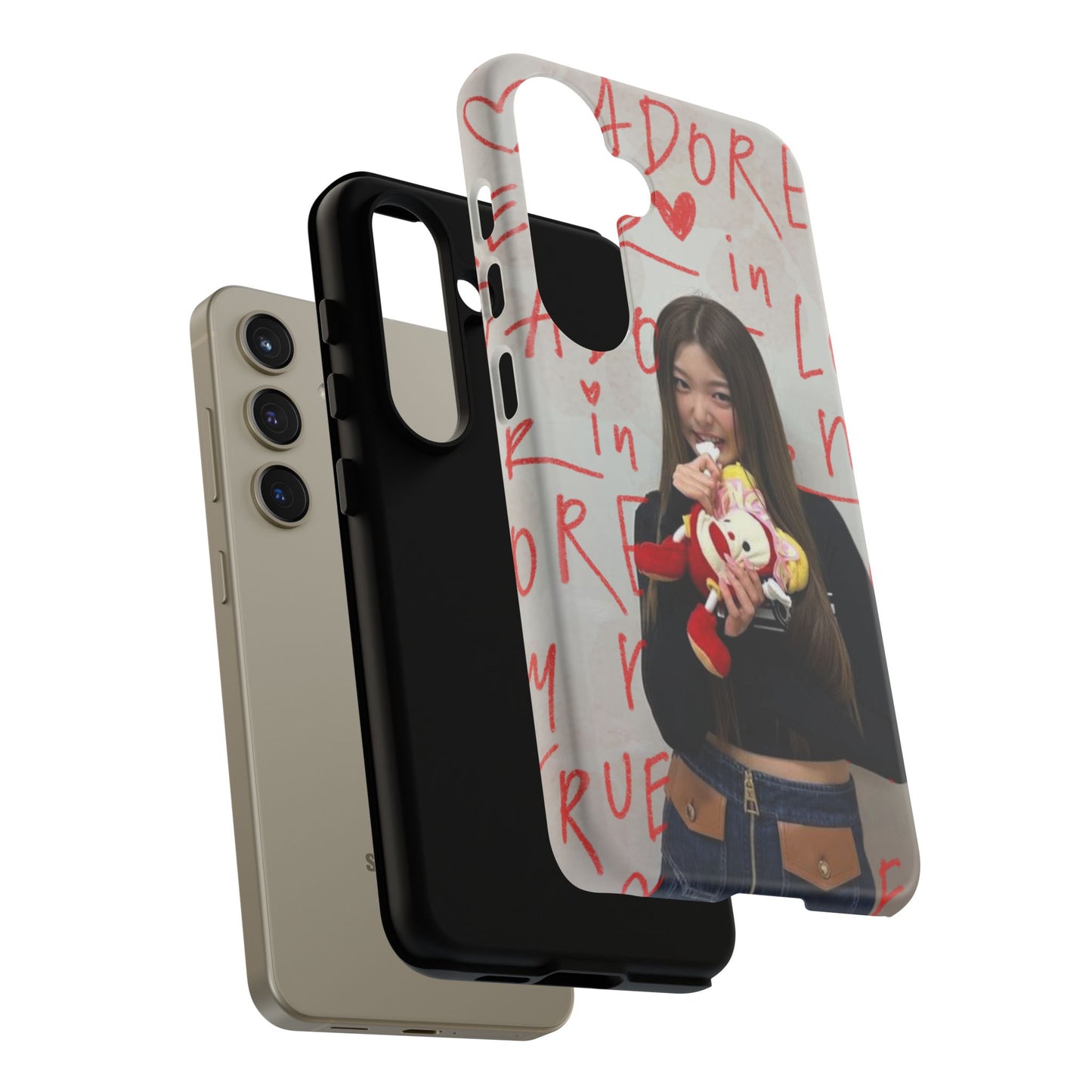 Yoonchae Phone Case — Adore Graffiti Heart Background